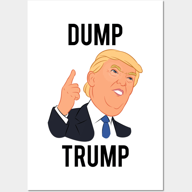 Dump Trump Wall Art by iniandre